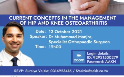 Virtual CME – Current Concepts in the Management of Hip and Knee Osteoarthritis